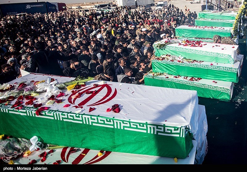 اهواز| آئین وداع با 28 شهید تازه تفحص شده دفاع مقدس در اهواز برگزار شد‌