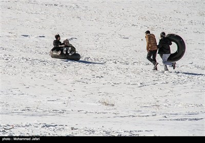 تفریحات زمستانی در ارتفاعات گاوازنگ - زنجان