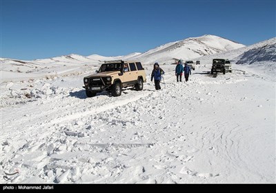 تفریحات زمستانی در ارتفاعات گاوازنگ - زنجان