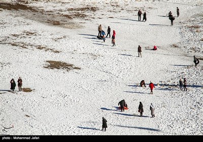 تفریحات زمستانی در ارتفاعات گاوازنگ - زنجان