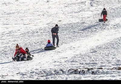 تفریحات زمستانی در ارتفاعات گاوازنگ - زنجان