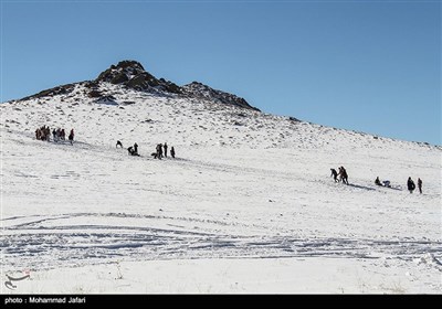 تفریحات زمستانی در ارتفاعات گاوازنگ - زنجان