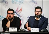 مصطفی کیایی کارگردان و محسن کیایی بازیگر در نشست خبری فیلم چهارراه استانبول - سی‌وششمین جشنواره فیلم فجر