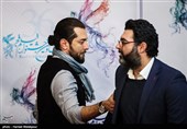 مصطفی کیایی کارگردان و بهرام رادان بازیگر در نشست خبری فیلم چهارراه استانبول - سی‌وششمین جشنواره فیلم فجر