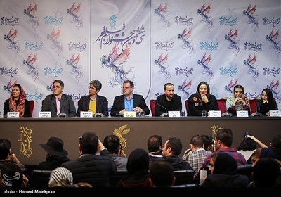 نشست خبری فیلم خجالت نکش - سی‌وششمین جشنواره فیلم فجر