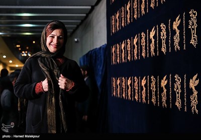 لیلی رشیدی بازیگر فیلم عرق سرد در سی‌وششمین جشنواره فیلم فجر