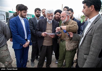 بازدید سعید جلیلی از منطقه زلزله زده سرپل ذهاب -کرمانشاه