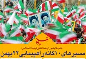 فتوتیتر| مسیرهای 10 گانه راهپیمایی 22 بهمن اعلام شد