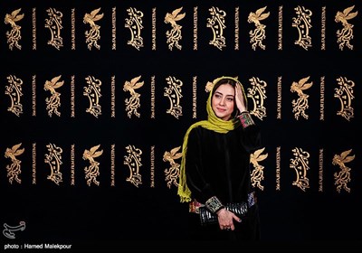 بهاره کیان افشار بازیگر فیلم ماهورا در سی‌وششمین جشنواره فیلم فجر