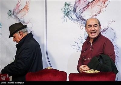 کمال تبریزی و بهرام بدخشانی در نشست اعلام نامزدهای سی‌وششمین جشنواره فیلم فج