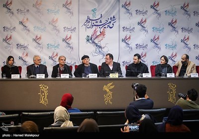 نشست خبری فیلم کار کثیف - سی‌وششمین جشنواره فیلم فجر
