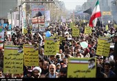 People in Iran's Capital Participate in Revolution Anniversary Rallies 