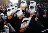 People in Iran's Capital Participate in Revolution Anniversary Rallies 