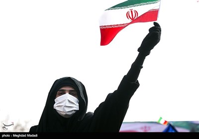 People in Iran's Capital Participate in Revolution Anniversary Rallies