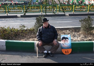 پایان راهپیمایی 22 بهمن در تهران