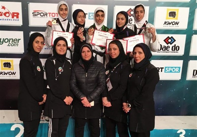 کسب 7 مدال توسط نوجوانان دختر تکواندو ایران در روز دوم تورنمنت ترکیه