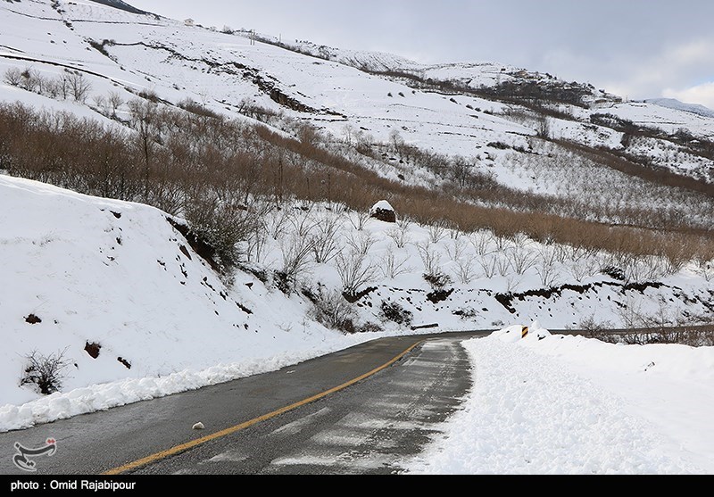 ساری|محورهای شریانی مازندران برفی است