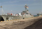 ناوگروه نیروی دریایی ارتش در سریلانکا پهلو گرفت