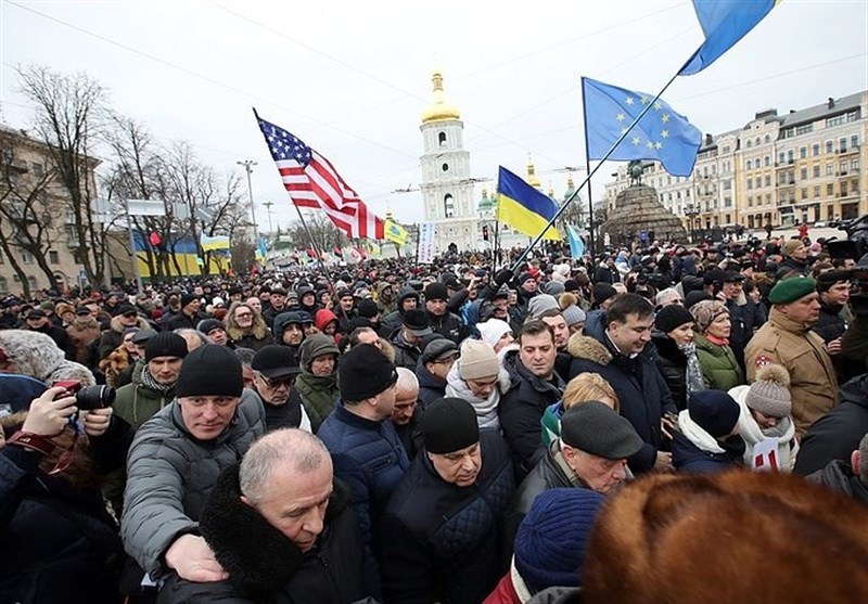 Supporters of Former Georgian Leader Call for Ukrainian President’s Impeachment