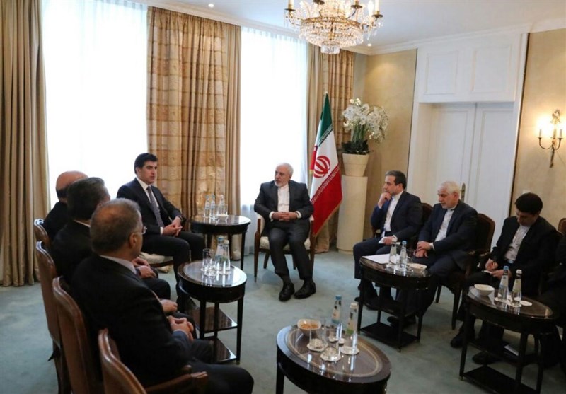 دیدار بارزانی و ظریف در کنفرانس امنیتی مونیخ