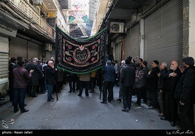 عزاداری شهادت حضرت زهرا(س) در بازار تهران