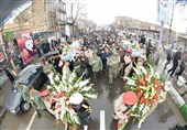 آذربایجان‌شرقی| تشییع و تدفین 2 شهید گمنام در شهر کوشکسرای مرند به روایت تصویر