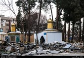 تخریب بخشی از گورستان امامزاده عبدالله شهرری 