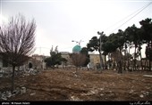 تخریب بخشی از گورستان امامزاده عبدالله شهرری 