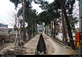 تخریب بخشی از گورستان امامزاده عبدالله شهرری 