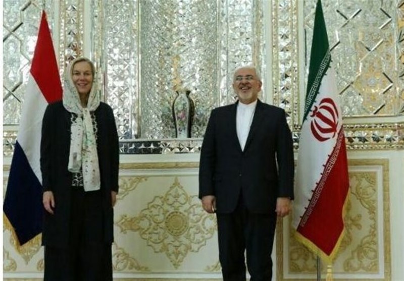 دیدار ظریف و وزیر خارجه هلند در تهران