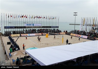 سومین روز برگزاری مسابقات جهانی والیبال ساحلی - کیش