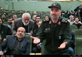 سردار علی فضلی جانشین سازمان بسیج در همایش سراسری بسیج مداحان