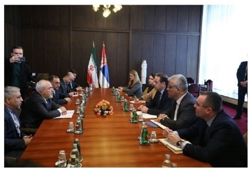دیدار ظریف با معاون نخست وزیر صربستان