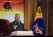 سخنرانی سرلشکر محمدعلی جعفری فرمانده کل سپاه پاسداران در افتتاح مرکز آموزش هوانوردی و تعمیرات تخصصی بالگرد سپاه