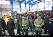 بازید سرلشکر محمدعلی جعفری فرمانده کل سپاه پاسداران از مرکز آموزش هوانوردی و تعمیرات تخصصی بالگرد سپاه