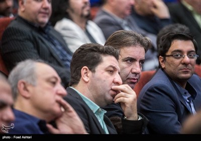 حضور بهروز رهبری‌فر و اسماعیل هلالی در مراسم دیدار رئیس فیفا با مدیران و بازیکنان فوتبال ایران 