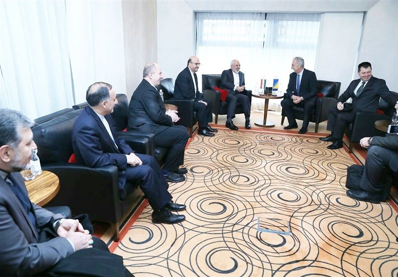 ظریف یلتقی وزیر التجارة الخارجیة البوسنی