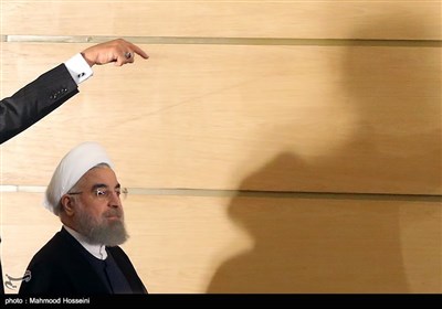 حجت الاسلام حسن روحانی رئیس جمهور در اولین نشست خبری پس انتخاب مجدد به عنوان رئیس جمهور