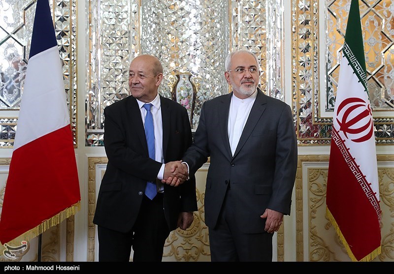 ظریف در دیدار با وزیر خارجه فرانسه: توان نظامی ایران برای دفاع از کشور و بازدارندگی است