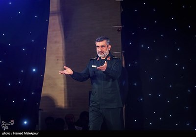 سردار امیرعلی حاجی‌زاده فرمانده نیروی هوافضای سپاه در دهمین جشنواره جوان سرباز