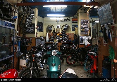 مغازه قدیمی تعمیر موتورسیکلت،خیابان خرمشهر شمالی