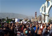 فارس| تجمع اعتراضی مردم در مخالفت با تقسیم شهرستان کازرون