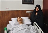 لرستان|تقدیر فرمانده انتظامی تهران بزرگ از همسر شهید زنده