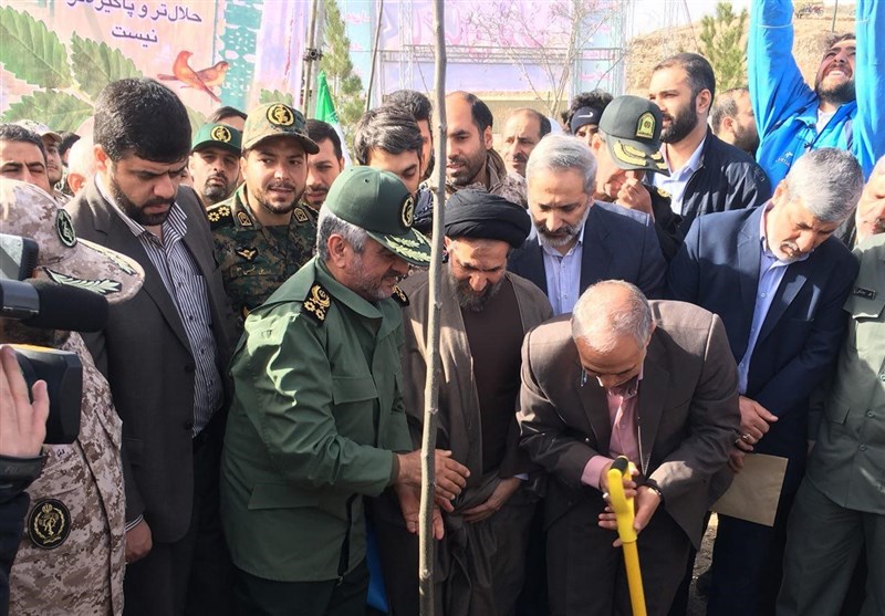 Basij Forces Ready to Assist in Planting Trees: IRGC Chief