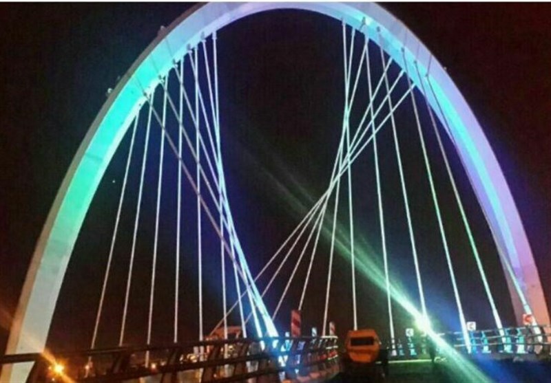 زنجان|نخستین پل کابلی کشور با قوس 90 درجه در زنجان افتتاح شد
