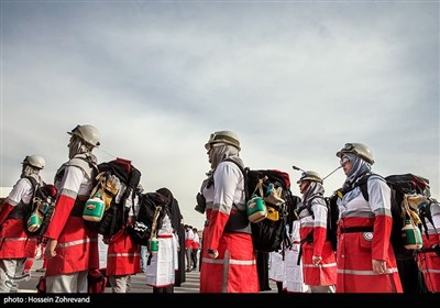Iranian Red Crescent Holds Drill ahead of New Iranian Year