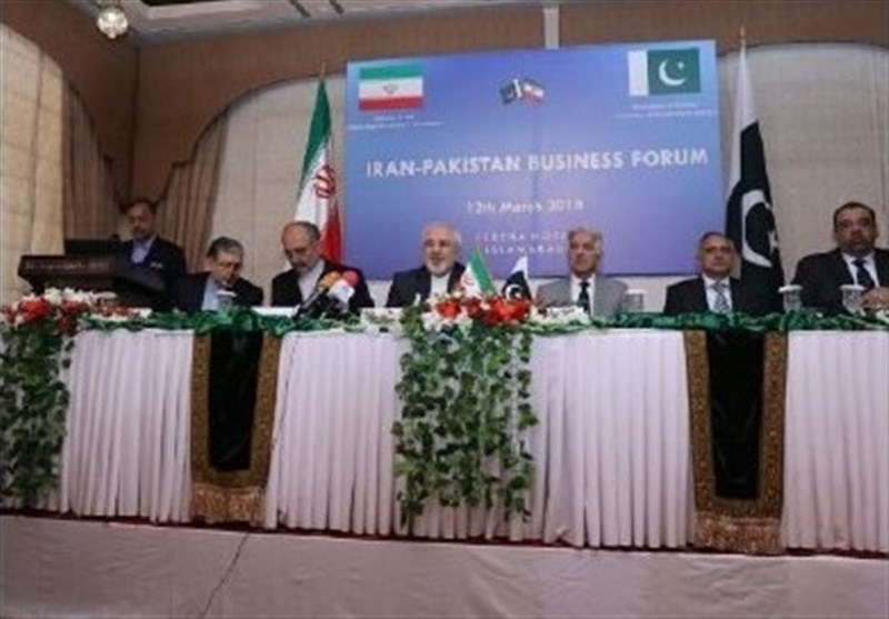 حضور ظریف در نشست مشترک تجاری تهران-اسلام آباد با حضور همتای پاکستانی