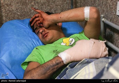  مصدومان چهارشنبه آخر سال در بیمارستان 15 خرداد 