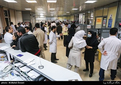 مصدومین چهارشنبه آخرسال در بیمارستان فارابی