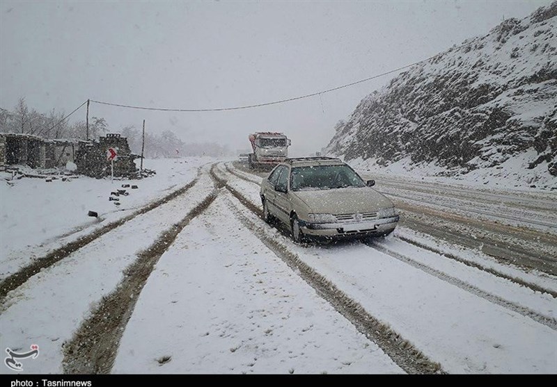 کردستان| بارش شدید برف در &quot;گردنه‌خان بانه&quot; به‌روایت تصویر